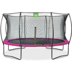Hot Exit - Cama elástica Silhouette redonda rosa 427 cm Camas Elásticas