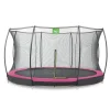 Exit - Cama elástica Silhouette redonda de suelo rosa 366 cm*Exit Toys Discount