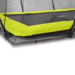 Exit - Cama elástica Silhouette rectangular de suelo verde 244 cm*Exit Toys Sale