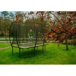 Best Exit - Cama elástica Silhouette rectangular verde 244 cm Camas Elásticas