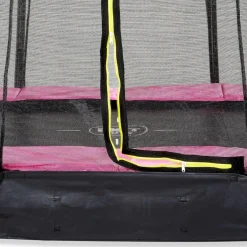 Exit - Cama elástica Silhouette rectangular de suelo rosa 214 cm Camas Elásticas