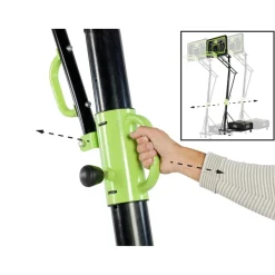 Outlet Exit - Canasta de baloncesto con base y aro para mates Galaxy Deportes