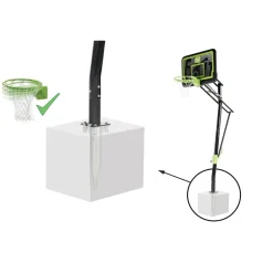 New Exit - Canasta de baloncesto Galaxy para suelo y aro para mates Deportes