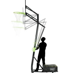 Discount Exit - Canasta de baloncesto con ruedas y aro para mates Galaxy Deportes