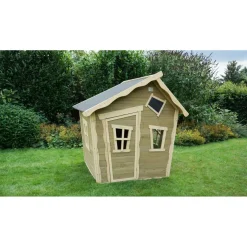 Exit - Casita Crooky de madera gris/beige*Exit Toys Sale