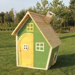 Discount Exit - Casita Fantasía 100 de madera Verde Casas