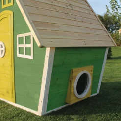 Discount Exit - Casita Fantasía 100 de madera Verde Casas