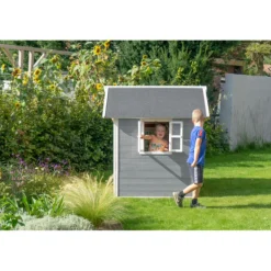 Discount EXIT - Casita Loft de madera gris Casas