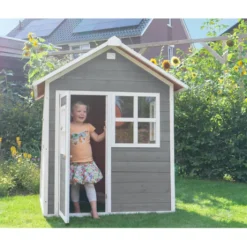 Discount EXIT - Casita Loft de madera gris Casas