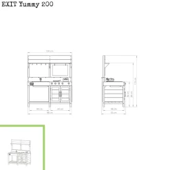 Exit - Cocina de madera de exterior Yummy 200*Exit Toys Sale