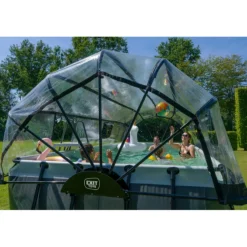 EXIT - Cúpula de piscina rectangular 540 cm*Exit Toys Outlet