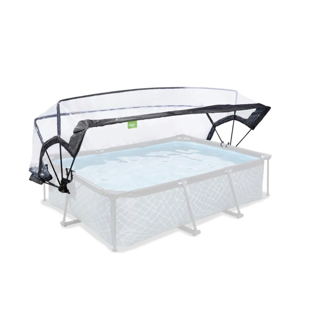 Outlet EXIT - Cúpula de piscina rectangular 220 cm Piscinas|Juguetes De Verano