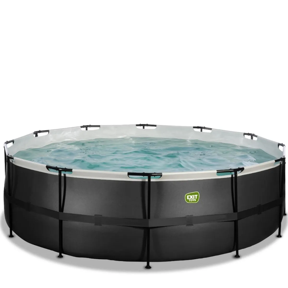 Discount Exit - Piscina Black Leather diámetro 450 x 122 cm con filtro de arena Piscinas|Juguetes De Verano