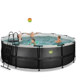 Discount Exit - Piscina Black Leather diámetro 450 x 122 cm con filtro de arena Piscinas|Juguetes De Verano