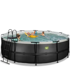 Discount Exit - Piscina Black Leather diámetro 450 x 122 cm con filtro de arena Piscinas|Juguetes De Verano
