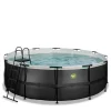 Discount Exit - Piscina Black Leather diámetro 427 x 122 cm con filtro de cartucho Piscinas|Juguetes De Verano