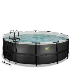 Discount Exit - Piscina Black Leather diámetro 427 x 122 cm con filtro de cartucho Piscinas|Juguetes De Verano
