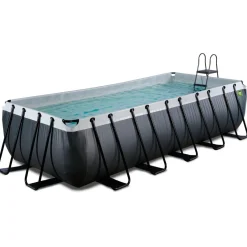 New Exit - Piscina Black Leather 540 x 250 x 122 cm con filtro de arena Piscinas|Juguetes De Verano