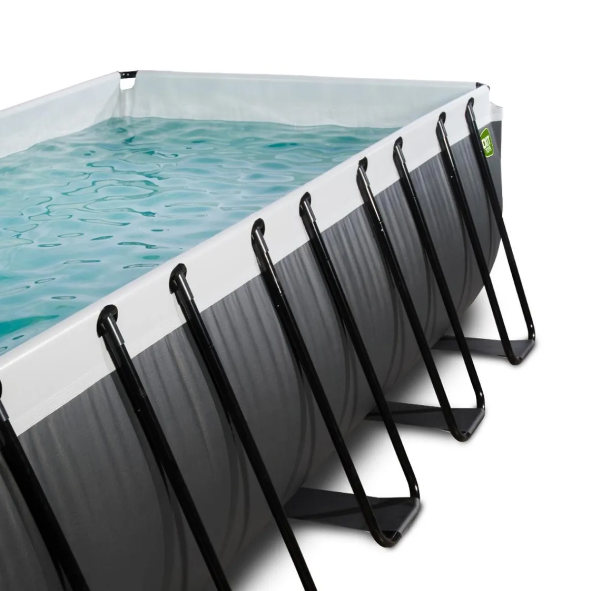 New Exit - Piscina Black Leather 540 x 250 x 122 cm con filtro de arena Piscinas|Juguetes De Verano