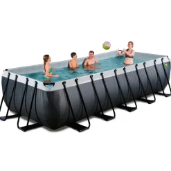 New Exit - Piscina Black Leather 540 x 250 x 122 cm con filtro de arena Piscinas|Juguetes De Verano