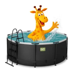 Sale Exit - Piscina Black Leather diámetro 360 x 122 cm con filtro de cartucho Piscinas|Juguetes De Verano