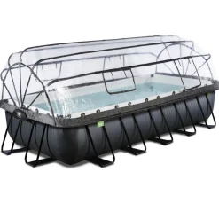 Exit - Piscina Black Leather 540 x 250 x 100 cm con filtro de arena y cúpula*Exit Toys Discount