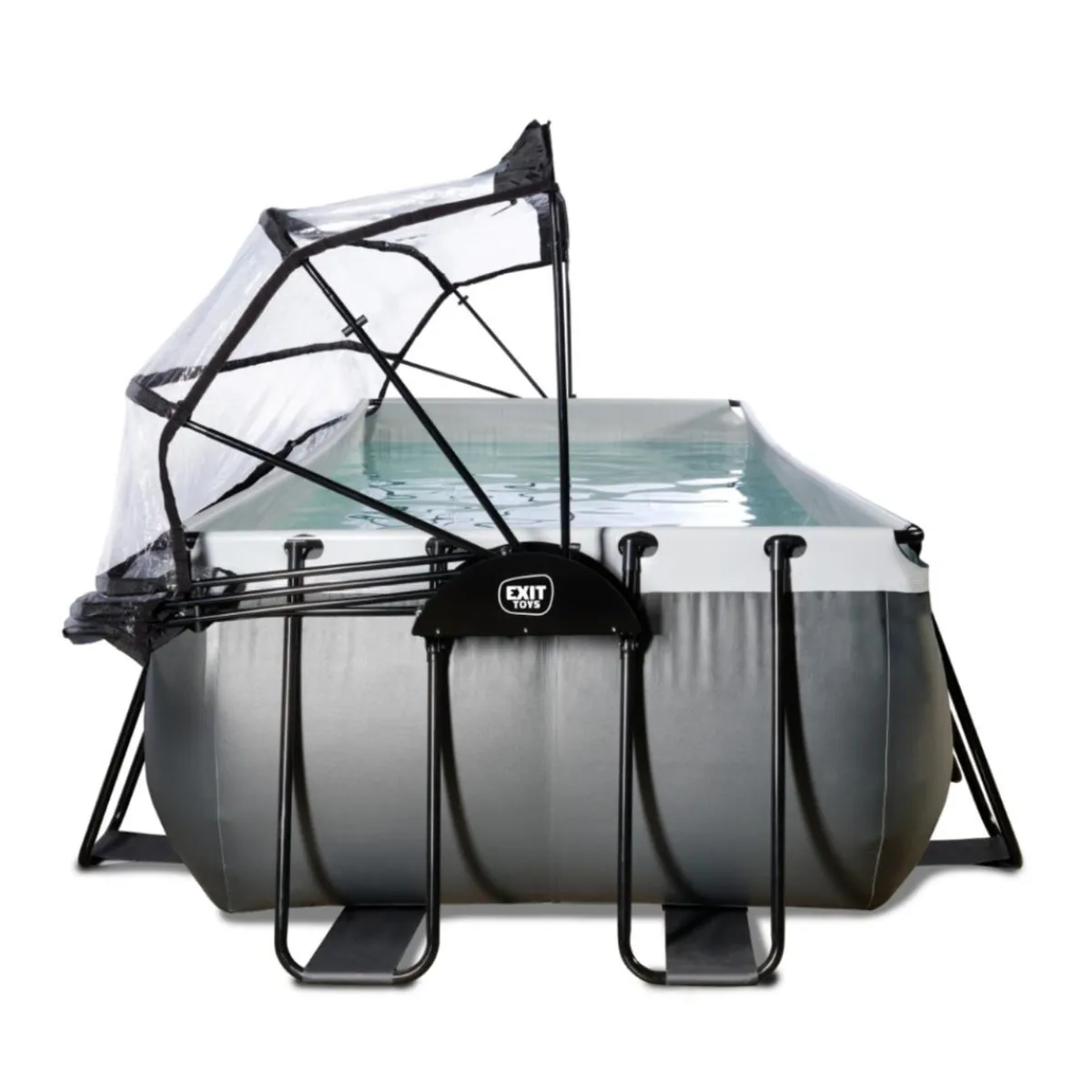 Exit - Piscina Black Leather 540 x 250 x 100 cm con filtro de arena y cúpula*Exit Toys Discount