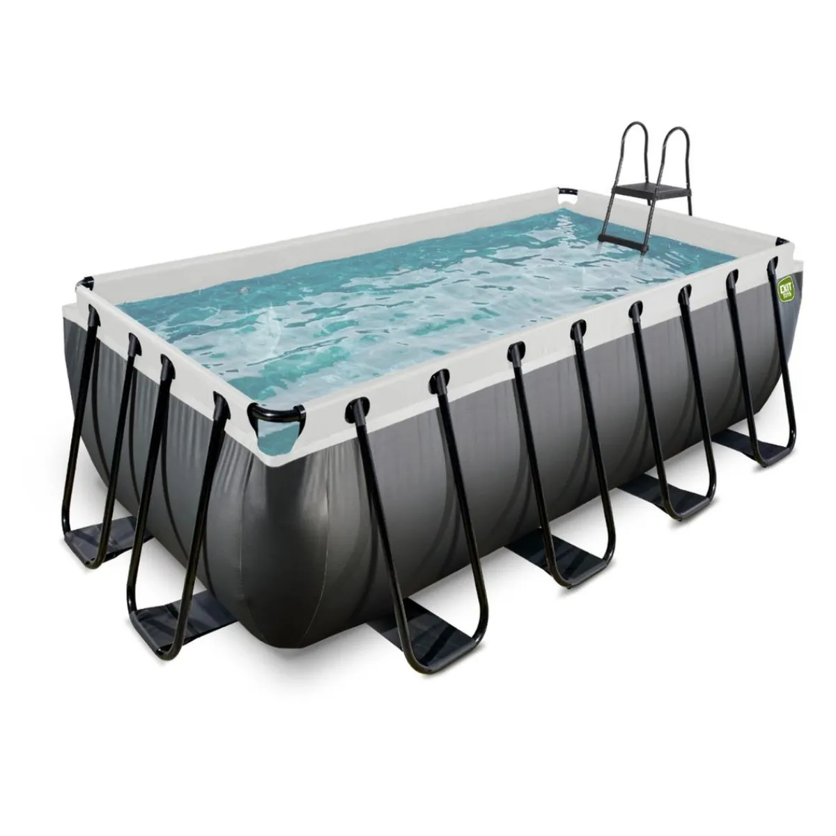 New Exit - Piscina Black Leather 400 x 200 x 122 cm con filtro de arena Piscinas|Juguetes De Verano
