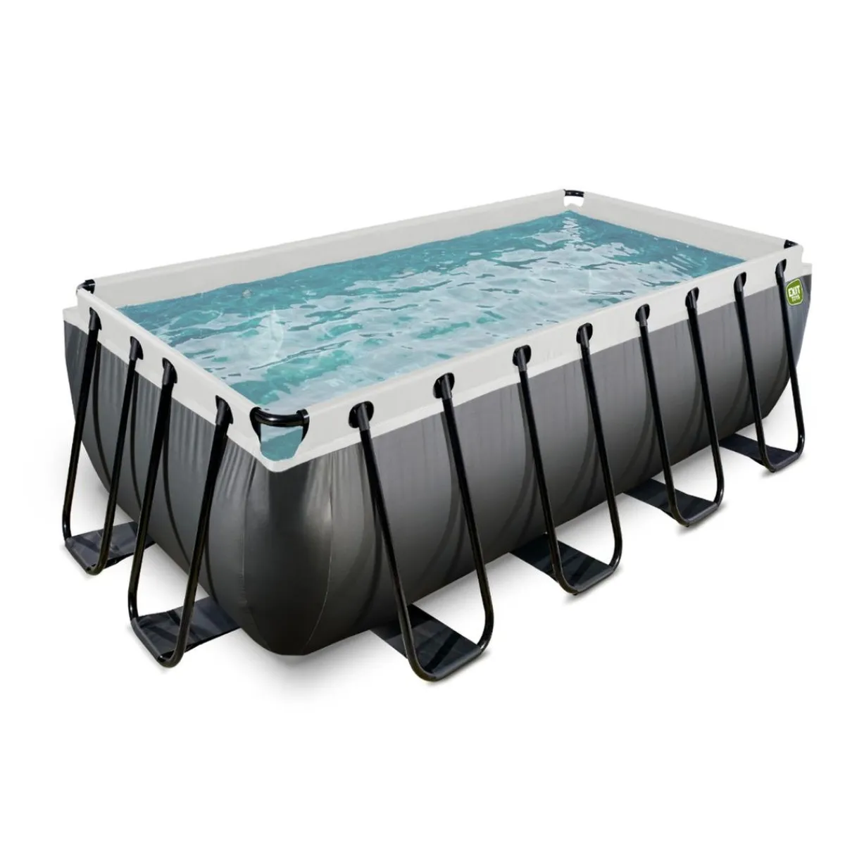 New Exit - Piscina Black Leather 400 x 200 x 122 cm con filtro de arena Piscinas|Juguetes De Verano