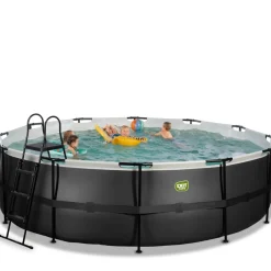 Discount Exit - Piscina Black Leather diámetro 488 x 122 cm con filtro de cartucho Piscinas|Juguetes De Verano