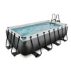 Discount EXIT - Piscina de cuero rectangular con bomba de filtro 400 x 200 x 100 cm Piscinas|Juguetes De Verano