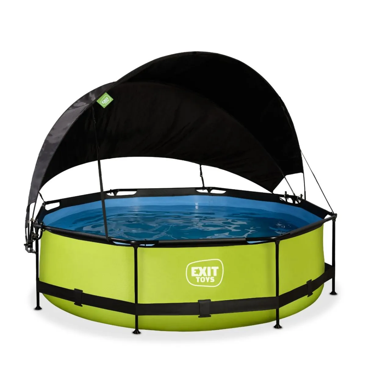 Discount Exit - Piscina Lime verde diámetro 300 x 76 cm con filtro y toldo negro Piscinas|Juguetes De Verano