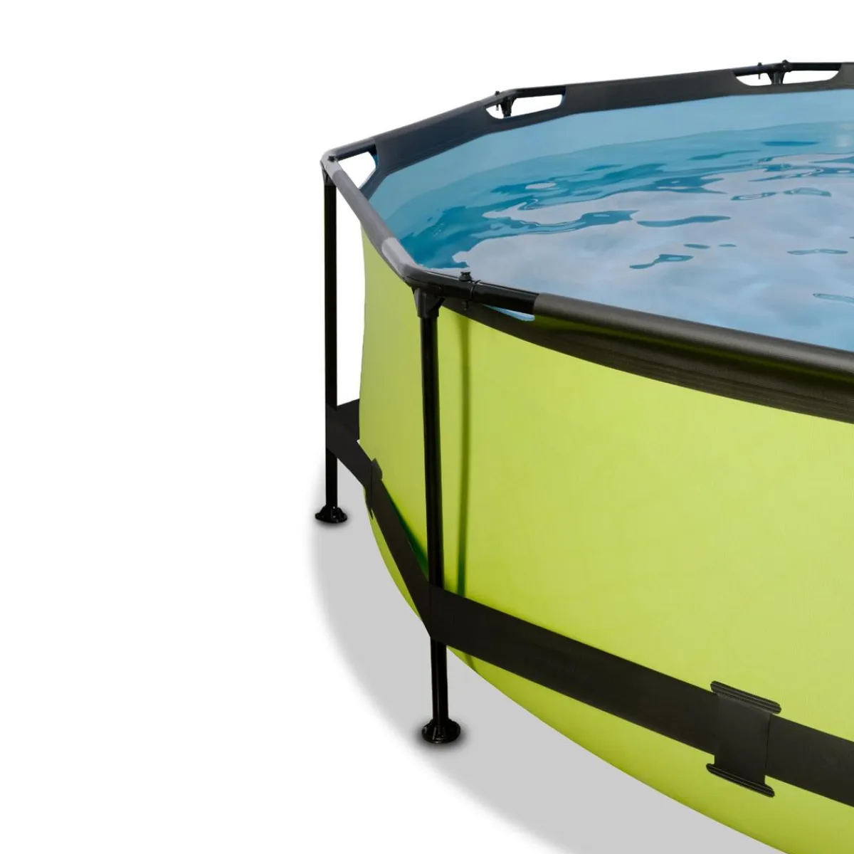 Discount Exit - Piscina Lime verde diámetro 300 x 76 cm con filtro y toldo negro Piscinas|Juguetes De Verano