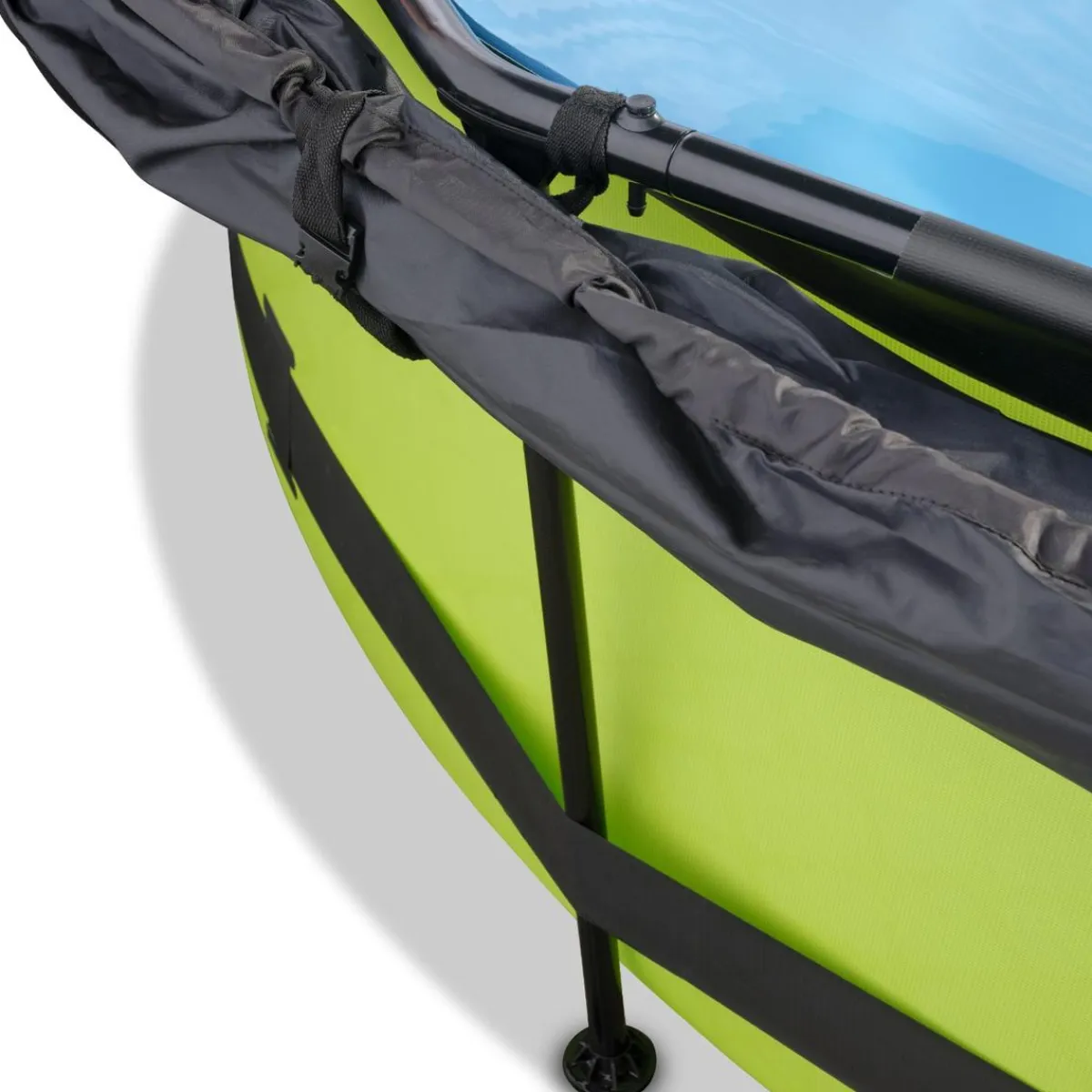 Discount Exit - Piscina Lime verde diámetro 300 x 76 cm con filtro y toldo negro Piscinas|Juguetes De Verano