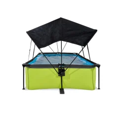 Exit - Piscina Lime verde 220 x 150 x 65 cm con filtro y toldo negro*Exit Toys Discount