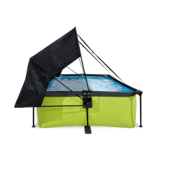 Exit - Piscina Lime verde 220 x 150 x 65 cm con filtro y toldo negro*Exit Toys Discount