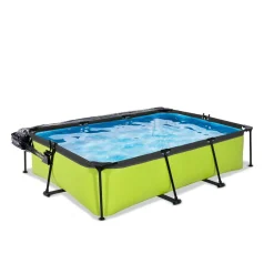 Exit - Piscina Lime verde 300 x 200 x 65 cm con filtro y cúpula transparente*Exit Toys Clearance