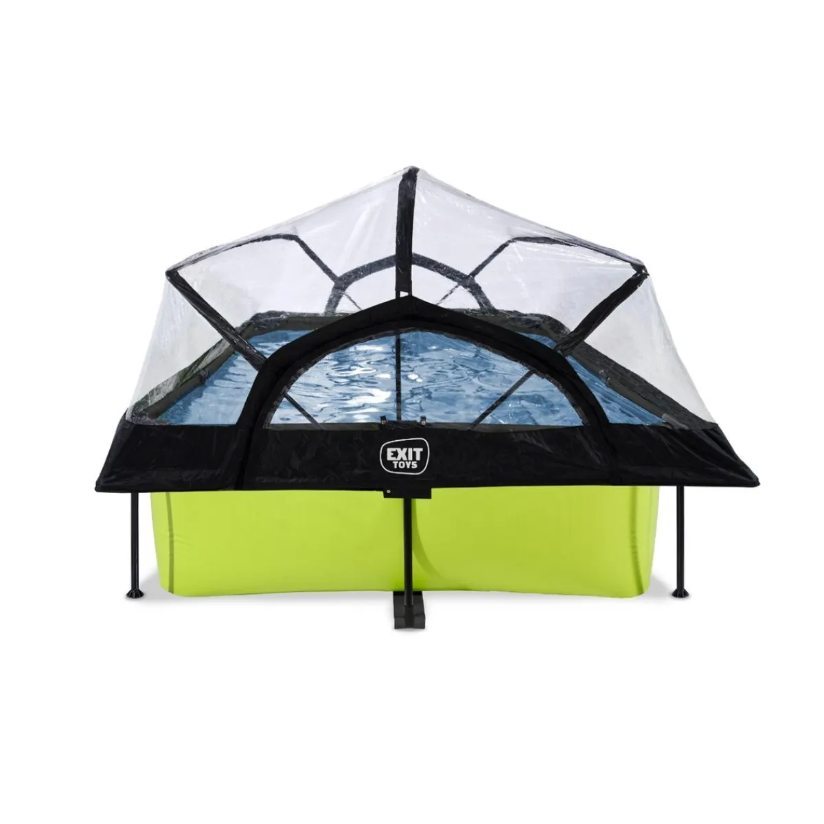 Exit - Piscina Lime verde 300 x 200 x 65 cm con filtro y cúpula transparente*Exit Toys Clearance