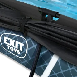 Online Exit - Piscina Stone efecto piedra gris 220 x 150 x 65 cm con filtro y toldo negro Piscinas|Juguetes De Verano