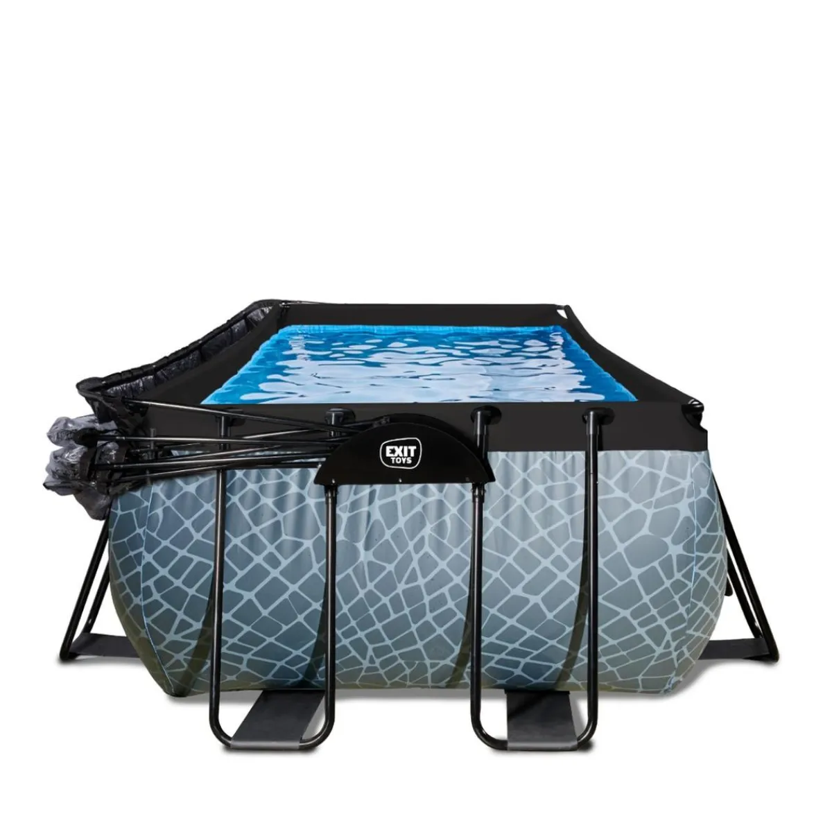 Sale Exit - Piscina Stone gris 400 x 200 x 100 cm con filtro de arena y cúpula Piscinas|Juguetes De Verano