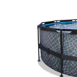 Sale Exit - Piscina Stone gris diámetro 427 x 122 cm con filtro de arena Piscinas|Juguetes De Verano