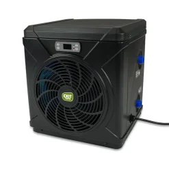 Hot Exit - Piscina Wood efecto madera marrón diámetro 360 x 122 cm con filtro de arena, cúpula transparente y bomba de calor Piscinas|Juguetes De Verano