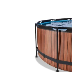 Online EXIT - Piscina Wood redonda 360 cm con cúpula y bomba de filtro Piscinas|Juguetes De Verano