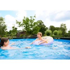 Online EXIT - Piscina Wood redonda 360 cm con cúpula y bomba de filtro Piscinas|Juguetes De Verano