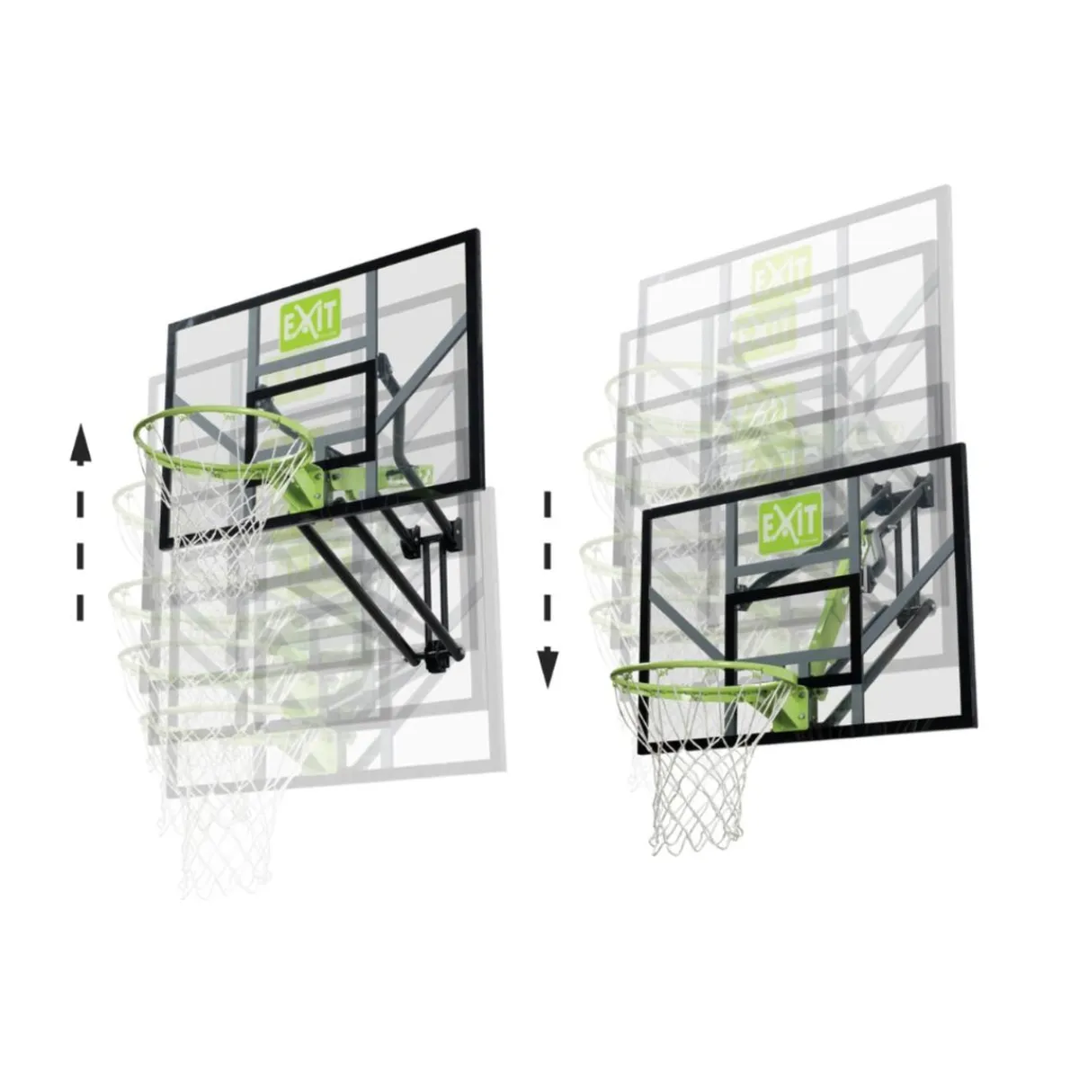 Exit - Tablero de baloncesto Galaxy transparente para pared*Exit Toys Best