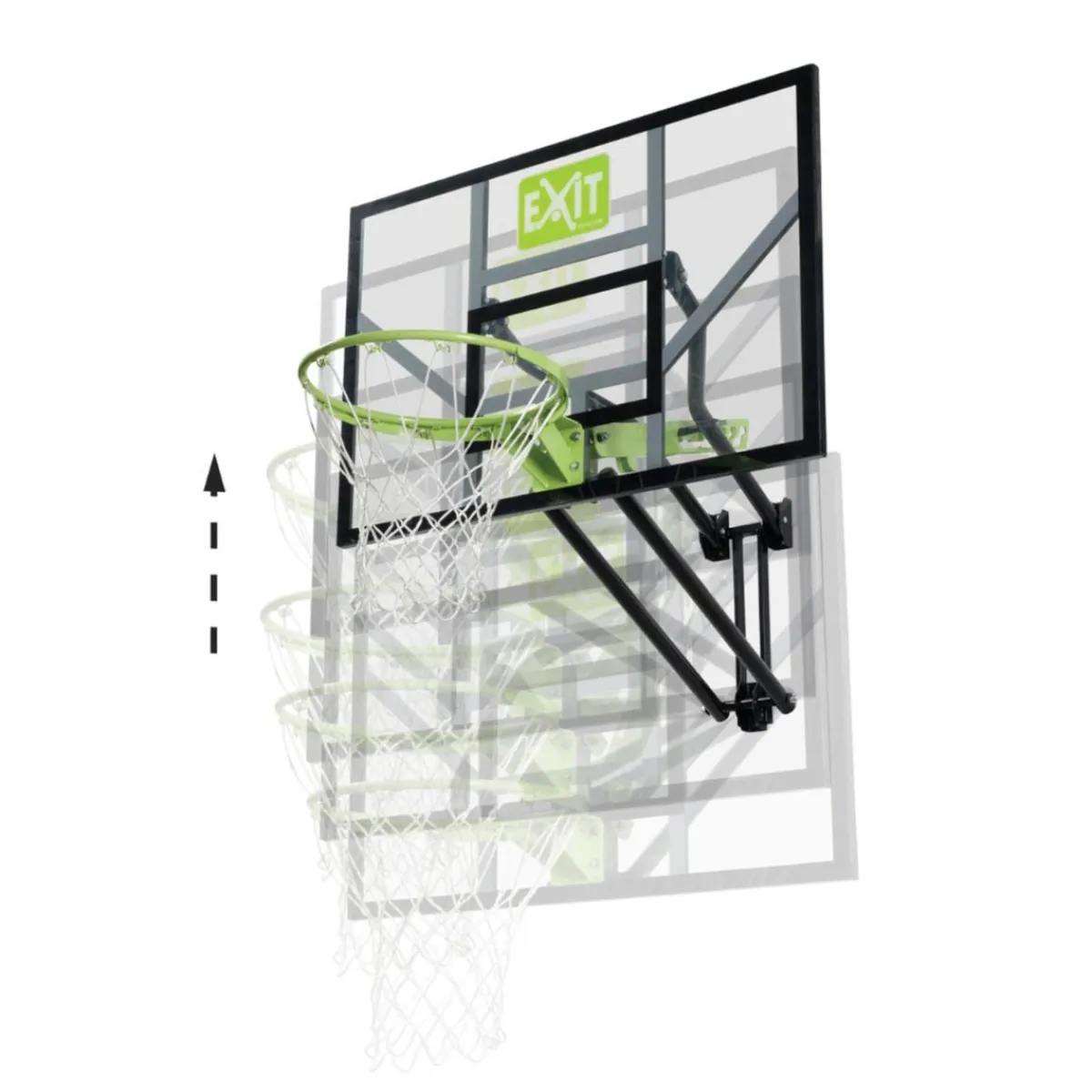Exit - Tablero de baloncesto Galaxy transparente para pared*Exit Toys Best