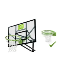 Hot Exit - Tablero de baloncesto Galaxy transparente para pared con aro para mates Deportes