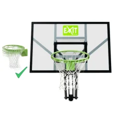 Hot Exit - Tablero de baloncesto Galaxy transparente para pared con aro para mates Deportes