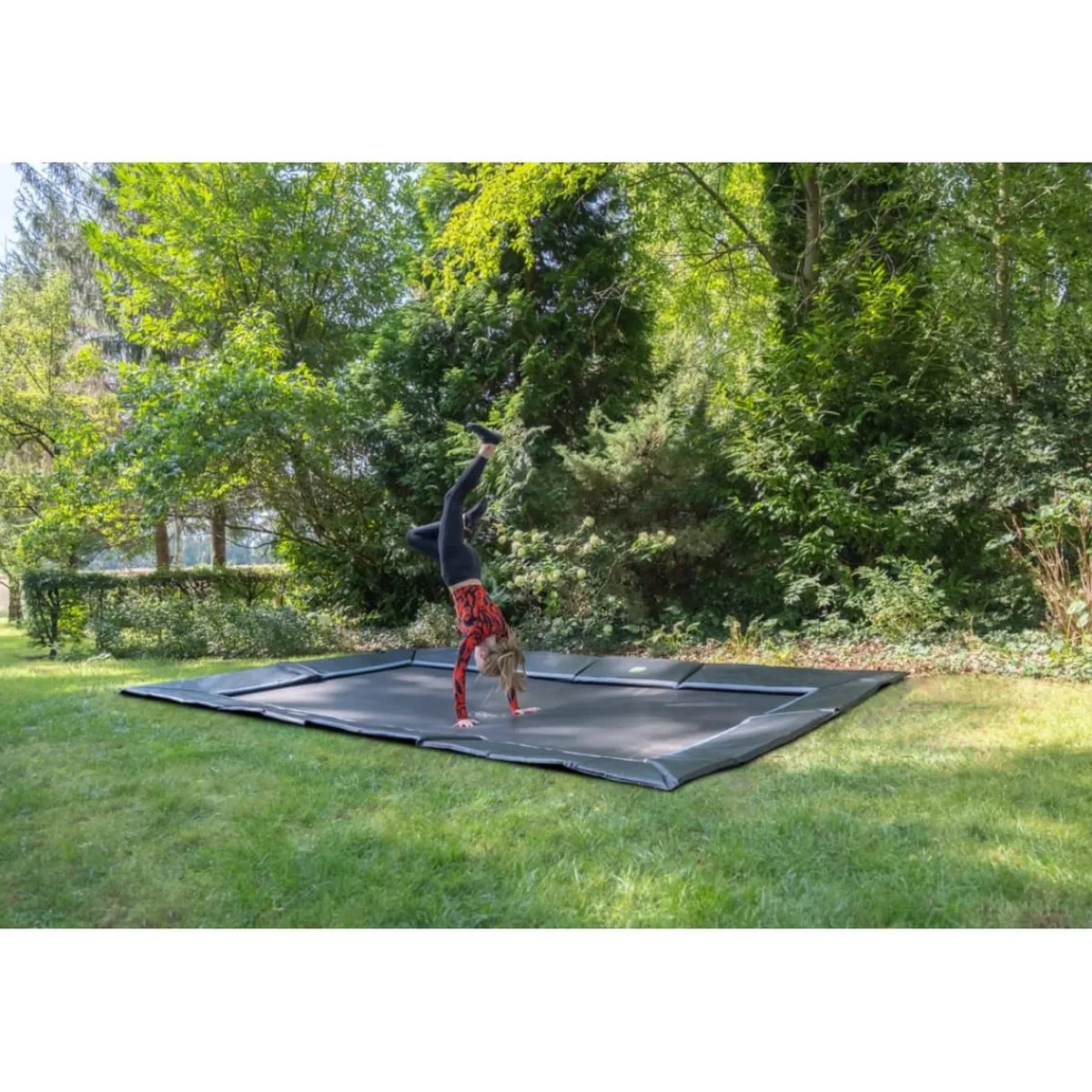 Exit - Trampolín deportivo de suelo Dynamic 244 x 427 cm negro*Exit Toys Clearance