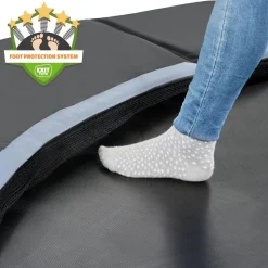 Exit - Trampolín deportivo de suelo Dynamic 427 cm negro Camas Elásticas